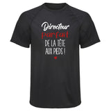 Maillot de Sport Homme Directeur Parfait de Le Tete aux Pieds - T-Shirt Respirant Polyester Manches Courtes - Cadeau Sportif Anniversaire Noël Fête des Pères