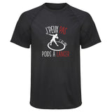 Maillot de Sport Homme Lancer du Poids Copie Jpeux Pas - T-Shirt Respirant Polyester Manches Courtes - Cadeau Sportif Anniversaire Noël Fête des Pères