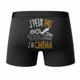 Caleçon J'peux Pas J'Ai Cinéma - Humour Boxer Coton Idée Cadeau