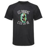 Maillot de Sport Homme Panda Cest la Vie - T-Shirt Respirant Polyester Manches Courtes - Cadeau Sportif Anniversaire Noël Fête des Pères