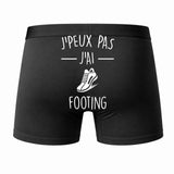 Caleçon J'peux Pas J'Ai Footing - Humour Boxer Coton Idée Cadeau