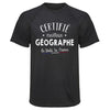 Maillot de Sport Homme Geographe - T-Shirt Respirant Polyester Manches Courtes - Cadeau Sportif Anniversaire Noël Fête des Pères