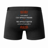 Caleçon Un Davy Aussi génial - Dos - Humour Boxer Coton Motif Métier Idée Cadeau Anniversaire Noël Homme