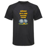 Maillot de Sport Homme pour Gerald en a Une Sacree Paire - T-Shirt Respirant Polyester Manches Courtes - Cadeau Sportif Anniversaire Noël Fête des Pères