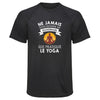 Maillot de Sport Homme Yoga Sexagenaire Homme - T-Shirt Respirant Polyester Manches Courtes - Cadeau Sportif Anniversaire Noël Fête des Pères