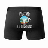 Caleçon J'peux Pas J'Ai Canyoning - Humour Boxer Coton Idée Cadeau