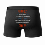 Caleçon Un Emile Aussi génial - Dos - Humour Boxer Coton Motif Métier Idée Cadeau Anniversaire Noël Homme