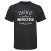 Maillot de Sport Homme Inspecteur - T-Shirt Respirant Polyester Manches Courtes - Cadeau Sportif Anniversaire Noël Fête des Pères