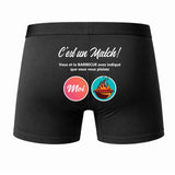 Caleçon Barbecue C'est Un Match - Dos - Humour Boxer Coton Motif Métier Idée Cadeau Anniversaire Noël Homme