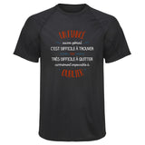 Maillot de Sport Homme pour Un Fiance Aussi Genial - T-Shirt Respirant Polyester Manches Courtes - Cadeau Sportif Anniversaire Noël Fête des Pères