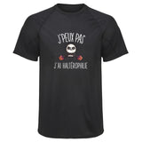 Maillot de Sport Homme Halterophilie Copie Jpeux Pas - T-Shirt Respirant Polyester Manches Courtes - Cadeau Sportif Anniversaire Noël Fête des Pères