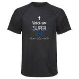 Maillot de Sport Homme pour Bebe Super - T-Shirt Respirant Polyester Manches Courtes - Cadeau Sportif Anniversaire Noël Fête des Pères