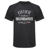 Maillot de Sport Homme Ergotherapeute - T-Shirt Respirant Polyester Manches Courtes - Cadeau Sportif Anniversaire Noël Fête des Pères