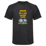 Maillot de Sport Homme pour Jeremie en a Une Sacree Paire - T-Shirt Respirant Polyester Manches Courtes - Cadeau Sportif Anniversaire Noël Fête des Pères