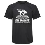 Maillot de Sport Homme Danse Femme Une Legende Tu Deviendras - T-Shirt Respirant Polyester Manches Courtes - Cadeau Sportif Anniversaire Noël Fête des Pères