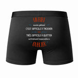 Caleçon Un Bibi Aussi génial - Dos - Humour Boxer Coton Motif Métier Idée Cadeau Anniversaire Noël Homme