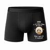 Caleçon Enes Agneau - Face - Humour Boxer Coton Motif Métier Idée Cadeau Anniversaire Noël Homme