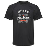 Maillot de Sport Homme Jpeux Pas Jai Crossfit Copie Jpeux Pas - T-Shirt Respirant Polyester Manches Courtes - Cadeau Sportif Anniversaire Noël Fête des Pères