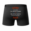 Caleçon Un Franco Aussi génial - Dos - Humour Boxer Coton Motif Métier Idée Cadeau Anniversaire Noël Homme