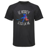 Maillot de Sport Homme Hockey Cest la Vie - T-Shirt Respirant Polyester Manches Courtes - Cadeau Sportif Anniversaire Noël Fête des Pères