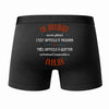 Caleçon Un Jardinier Aussi génial - Dos - Humour Boxer Coton Motif Métier Idée Cadeau Anniversaire Noël Homme