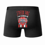 Caleçon J'peux Pas J'Ai Course de Drone - Humour Boxer Coton Idée Cadeau