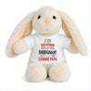 Peluche Lapin Bébé Doudou Je Veux Devenir Enseignant comme Papa Cadeau Naissance Nouveau-Né Baby Shower