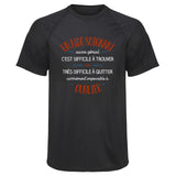 Maillot de Sport Homme pour Un Aide Soignant Aussi Genial - T-Shirt Respirant Polyester Manches Courtes - Cadeau Sportif Anniversaire Noël Fête des Pères
