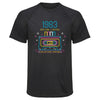 Maillot de Sport Homme 1983 Edition Limitee - T-Shirt Respirant Polyester Manches Courtes - Cadeau Sportif Anniversaire Noël Fête des Pères