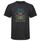 Maillot de Sport Homme 1990 Edition Limitee - T-Shirt Respirant Polyester Manches Courtes - Cadeau Sportif Anniversaire Noël Fête des Pères