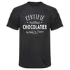 Maillot de Sport Homme Chocolatier - T-Shirt Respirant Polyester Manches Courtes - Cadeau Sportif Anniversaire Noël Fête des Pères