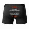 Caleçon Un Jamel Aussi génial - Dos - Humour Boxer Coton Motif Métier Idée Cadeau Anniversaire Noël Homme