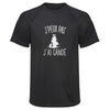 Maillot de Sport Homme Canoe Jpeux Pas - T-Shirt Respirant Polyester Manches Courtes - Cadeau Sportif Anniversaire Noël Fête des Pères