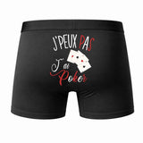 Caleçon J'peux Pas J'Ai Poker - Humour Boxer Coton Idée Cadeau