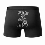 Caleçon J'peux Pas J'Ai BMX - Humour Boxer Coton Idée Cadeau