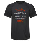 Maillot de Sport Homme pour Un Gymnaste Aussi Genial - T-Shirt Respirant Polyester Manches Courtes - Cadeau Sportif Anniversaire Noël Fête des Pères