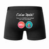 Caleçon Cuisine C'est Un Match - Dos - Humour Boxer Coton Motif Métier Idée Cadeau Anniversaire Noël Homme