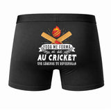 Caleçon Une légende Te Forma Cricket - Dos - Humour Boxer Coton Motif Métier Idée Cadeau Anniversaire Noël Homme