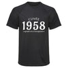 Maillot de Sport Homme 1958 Cuvee Grand Cru - T-Shirt Respirant Polyester Manches Courtes - Cadeau Sportif Anniversaire Noël Fête des Pères