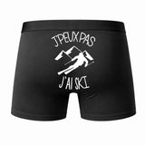 Caleçon J'peux Pas J'Ai Ski - Humour Boxer Coton Idée Cadeau