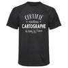 Maillot de Sport Homme Cartographe - T-Shirt Respirant Polyester Manches Courtes - Cadeau Sportif Anniversaire Noël Fête des Pères
