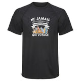 Maillot de Sport Homme Voyage Copie Quinquagenaire Homme - T-Shirt Respirant Polyester Manches Courtes - Cadeau Sportif Anniversaire Noël Fête des Pères