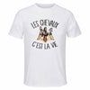 Maillot de Sport Homme Chevaux C'est La Vie - T-Shirt Respirant Polyester Manches Courtes - Cadeau Sportif Anniversaire Noël Fête des Pères