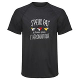 Maillot de Sport Homme Avion en Papier Aeronautique Copie Jpeux Pas - T-Shirt Respirant Polyester Manches Courtes - Cadeau Sportif Anniversaire Noël Fête des Pères