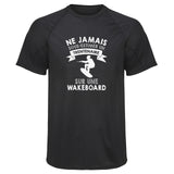 Maillot de Sport Homme Homme Trentenaire Wakeboard - T-Shirt Respirant Polyester Manches Courtes - Cadeau Sportif Anniversaire Noël Fête des Pères