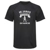 Maillot de Sport Homme Marche Octogenaire Homme - T-Shirt Respirant Polyester Manches Courtes - Cadeau Sportif Anniversaire Noël Fête des Pères