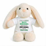 Peluche Lapin Bébé Doudou Humour Bucco Rhodanien Cadeau Naissance Nouveau né Fille garçon Baby Shower