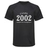 Maillot de Sport Homme Millesime 2002 Cru Exception White Cuvee Grand Cru - T-Shirt Respirant Polyester Manches Courtes - Cadeau Sportif Anniversaire Noël Fête des Pères