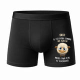 Caleçon Eric Agneau - Face - Humour Boxer Coton Motif Métier Idée Cadeau Anniversaire Noël Homme