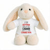 Peluche Lapin Bébé Doudou Je Veux Devenir Cuisinier comme Papa Cadeau Naissance Nouveau-Né Baby Shower